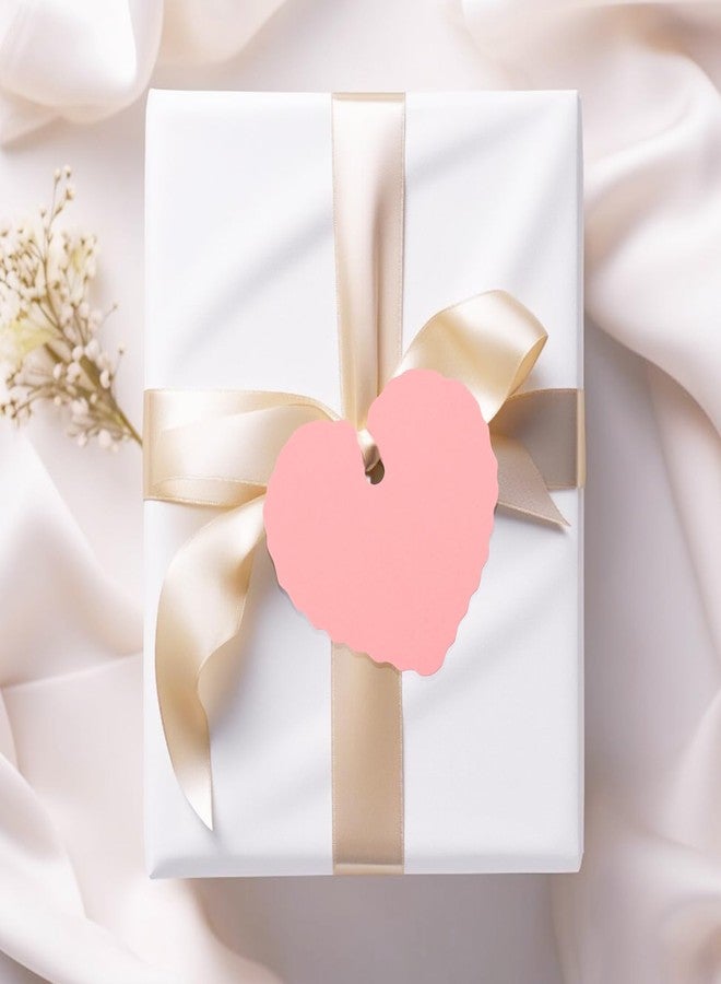 g2 بلس بطاقات هدايا وردية من G2PLUS، 100 بطاقة هدايا على شكل قلب مع خيط، مقاس 2.35 × 2.16 بوصة، بطاقة تعليق فارغة، بطاقة اسم على شكل قلب لعيد الحب لتغليف الهدايا، هدايا عيد الحب، هدايا حفلات الزفاف - Image 5